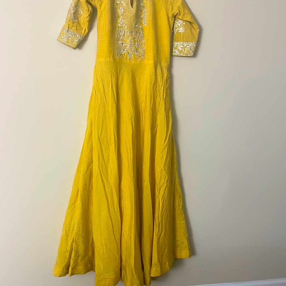 Embroidered long frock